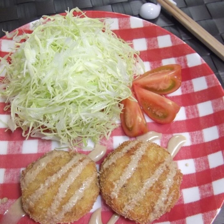 冷凍牛丼 de 牛肉コロッケ